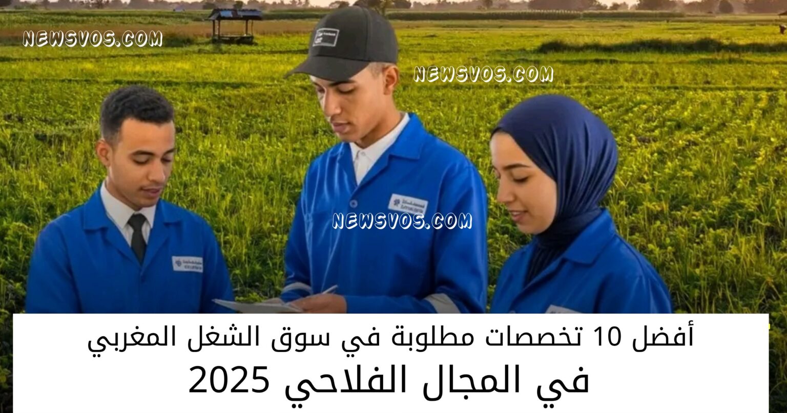 أفضل 10 تخصصات مطلوبة في سوق الشغل المغربي في المجال الفلاحي 2025 أفضل 10 تخصصات مطلوبة في سوق الشغل المغربي في المجال الفلاحي 2025